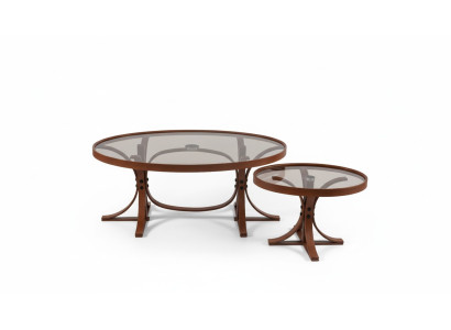 2 tavolini da salotto completi da soggiorno di lusso in stile moderno di design.