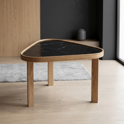 Tavolino da caffè Salotto Tavolino da salotto Tavolino d'appoggio Marrone Legno Arredamento