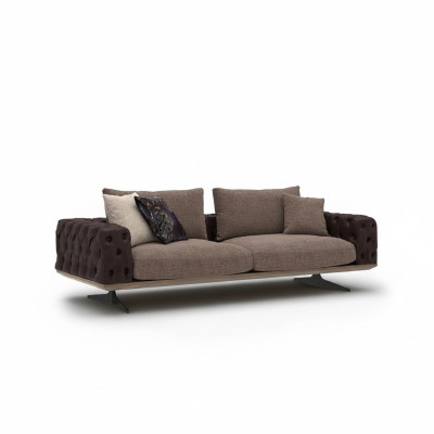 Divano soggiorno di lusso a tre posti design moderno per divano imbottito nuovo.