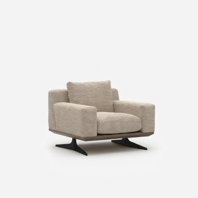Soggiorno moderno poltrona design lusso poltrona in tessuto mobili imbottiti di lusso