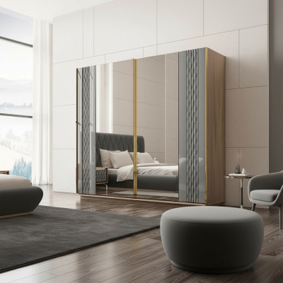 Design Armadio Camera da Letto Lusso Legno Armadio Moderno Mobili
