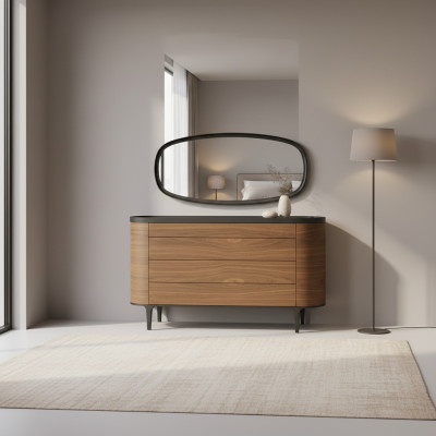 Comò con specchio design lussuoso armadio stile moderno mobili camera da letto nuovo