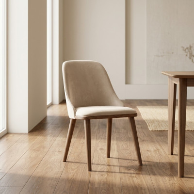 Stile moderno Sedia Sala da pranzo Mobili di lusso Legno Bianco Sedie Design