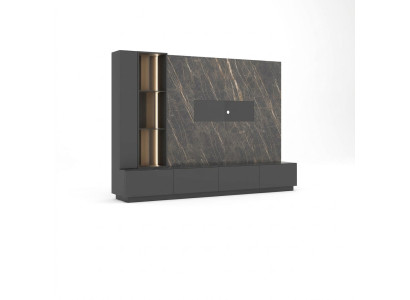 Mobili da soggiorno design moderno in legno di lusso.