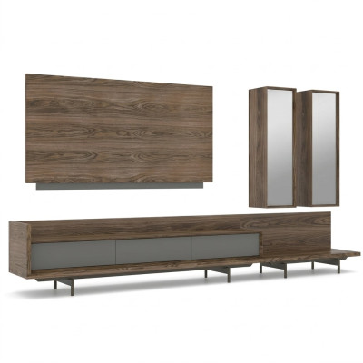 Mobili soggiorno porta TV completo parete attrezzata cornice TV arredo di design