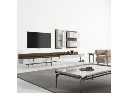 Soggiorno mobile tv Stand cassetto mobile a muro Moderno soggiorno Cofanetto Sospensione Vetrina Legno