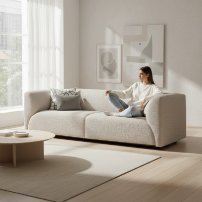 Mobili imbottiti soggiorno Divano di lusso Divano a tre posti Moderno Designer Nuovo
