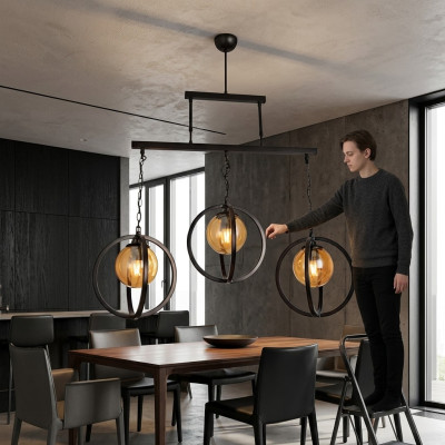 Lampada a soffitto Luster in vetro elegante per la casa, perfetta per lo stile del soggiorno.