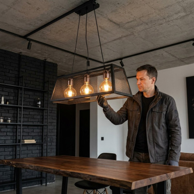Plafoniera Luce Lampadario Lampade Lampada a sospensione 55x75