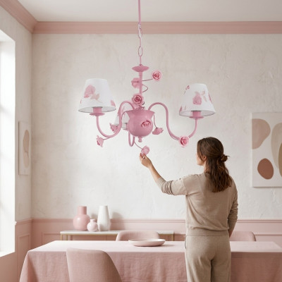 Lampada a soffitto rosa con design moderno per il salotto camera da letto nuovo.