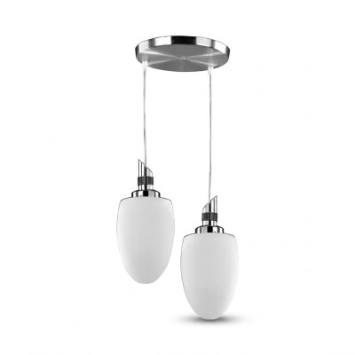 Lampada a soffitto in vetro bianco moderno per il lusso del soggiorno, nuovo stile 33x70cm.