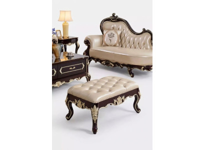 Pouf in camera da letto un nuovo lussuoso chesterfield bianco perlato