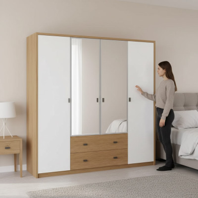 Armadio Armadi Camera da letto Mobili moderni in legno di lusso.