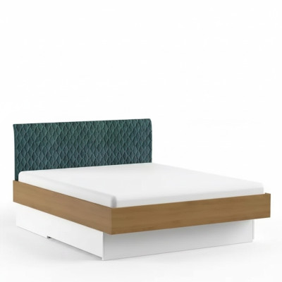 Letto imbottito design di lusso, letti matrimoniali da hotel, camera da letto in legno mobili