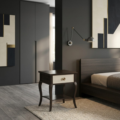Comodino in legno tavolo design per camera da letto Tavolino stile antico Nuovo