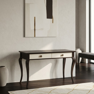 Tavolo console design in legno di lusso, tavolo console console.