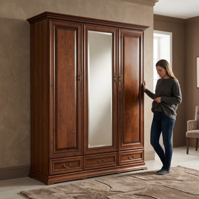 Armadio camera da letto in legno stile antico Barocco armadi