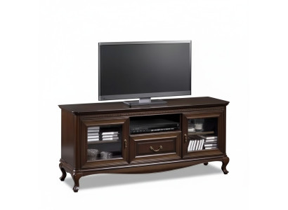 Soggiorno TV supporto moderno televisore stendi massello mobile di legno.