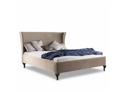 Letto imbottito design lusso doppio letti hotel barocco mobili in legno