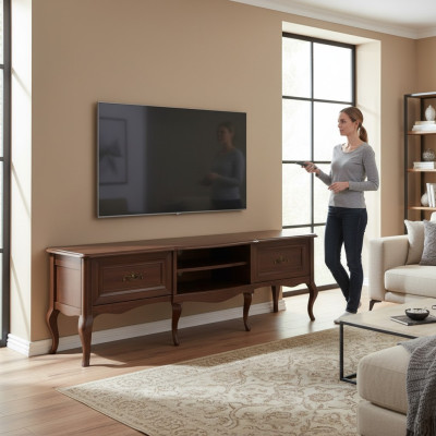 supporto TV soggiorno lusso mobile basso per TV, mobile porta televisore, cassettiera, credenza