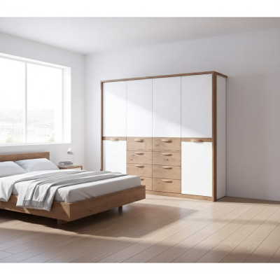 Armadio Camera da Letto Armadi Bianco Armadio Moderno in Legno di Lusso