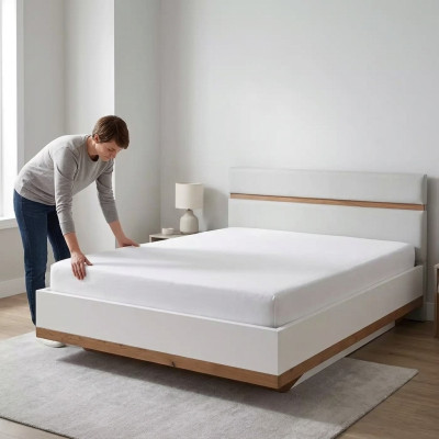 Letti da camera da letto di lusso, letto dell'hotel, design dell'arredamento doppio