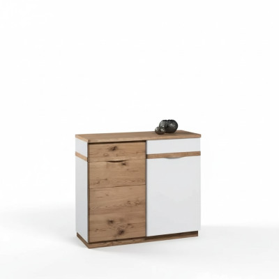Comò con 3 cassetti bianco madia in legno moderna