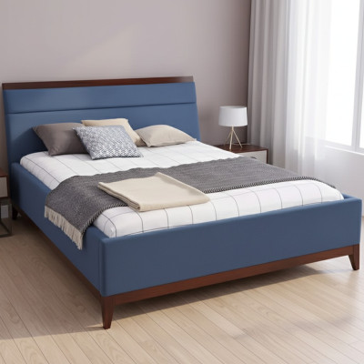 Letto camera da letto Mobili di lusso in colore blu Novità per i tuoi interni