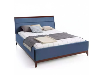 Letto camera da letto Mobili di lusso in colore blu Novità per i tuoi interni