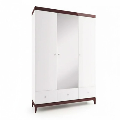Armadio lucido design armadi camera da letto mobili in legno lusso bianchi.
