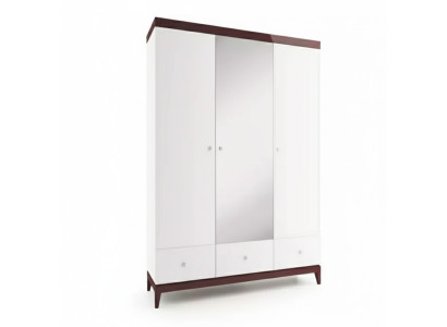 Armadio lucido design armadi camera da letto mobili in legno lusso bianchi.