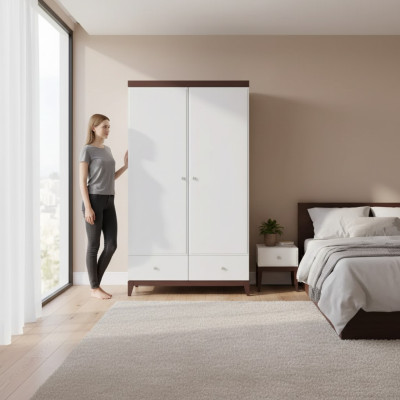 Armadio camera da letto Armadio Bianco Moderno Legno Lusso Armadi