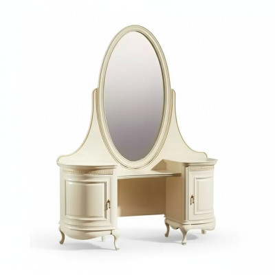 Tavolino trucco Specchio Camera da letto Mobili di lusso beige Console Tavolo Sideboard.