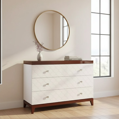 Mobili design in legno di lusso per il soggiorno con cassettiere e madie