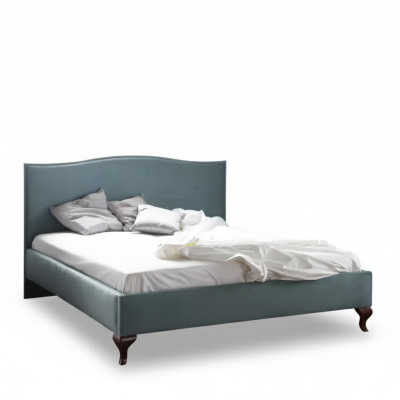 Letto imbottito design di lusso, letti matrimoniali in legno per hotel, letti matrimoniali in stile classico.