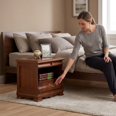 Comodini tavolini in legno nuovi Mobili di lusso da designer per la camera da letto