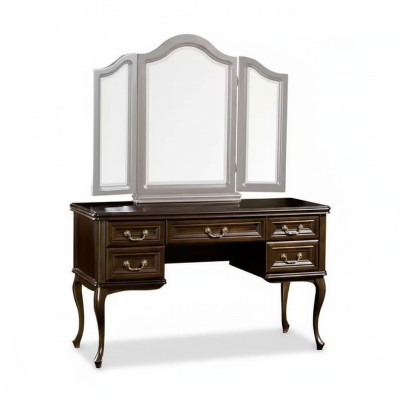 Tavolo trucco con specchio, consolle di lusso, comò, camera da letto, barocco, rococò