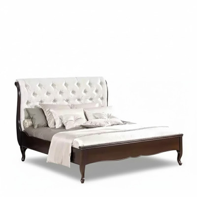 Letto in tessuto design, letti matrimoniali di lusso moderni struttura camera da letto hotel.