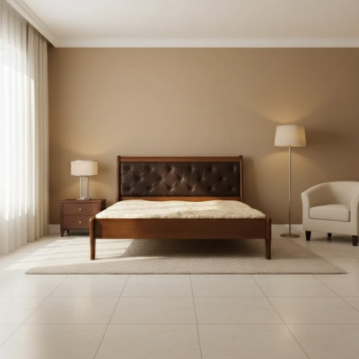 Design del letto di lusso della camera da letto doppia imbottita Chesterfield dell'hotel