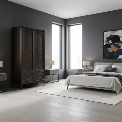Armadio perfetto in stile antico per armadio da camera da letto in stile barocco.