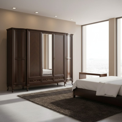 Armadio camera da letto in legno stile Art déco armadi barocchi