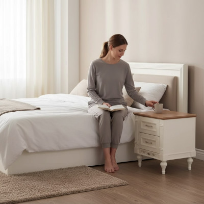Comodino reale Camera da letto Notte Consolle Tavolo Accessorio Mobili di design Nuovo