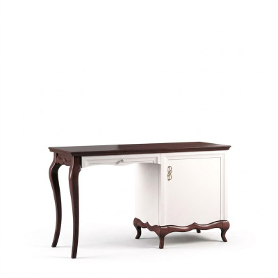 Scrivania classica Mobili da ufficio di lusso in legno bianco Esclusivo