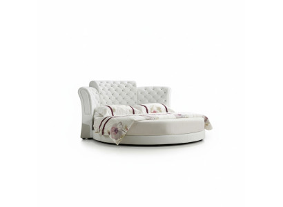 Letto rotondo Letti design rotondi in pelle matrimoniali Lusso strutture hotel camera da letto.