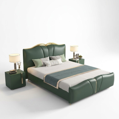 Design letto matrimoniale camera da letto mobili 3 pezzi set letti completo comodini