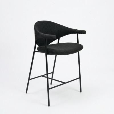 Eleganti sedute Sedia da pranzo del designer con gambe in acciaio Moderne.