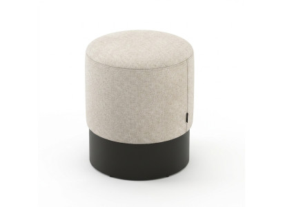Puff design, poggiapiedi elegante, pouf in stoffa, seduta, mobili da camera da letto.
