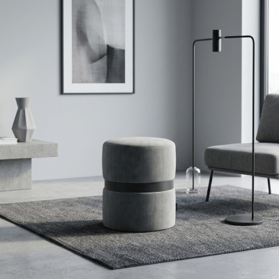 Modernissimo sgabello grigio di lusso, sgabello per camera da letto in stile mobili nuovi