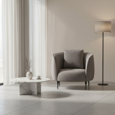 Marrone Moderna poltrona da soggiorno monoposto di lusso Design Poltrone Lounge