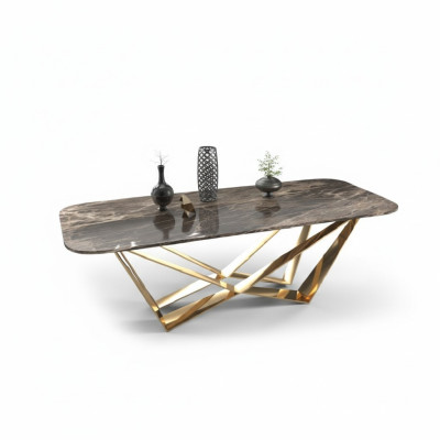 Tavolo da pranzo di lusso in marmo Tavoli da pranzo Design del tavolo Arredamento di lusso 160x80